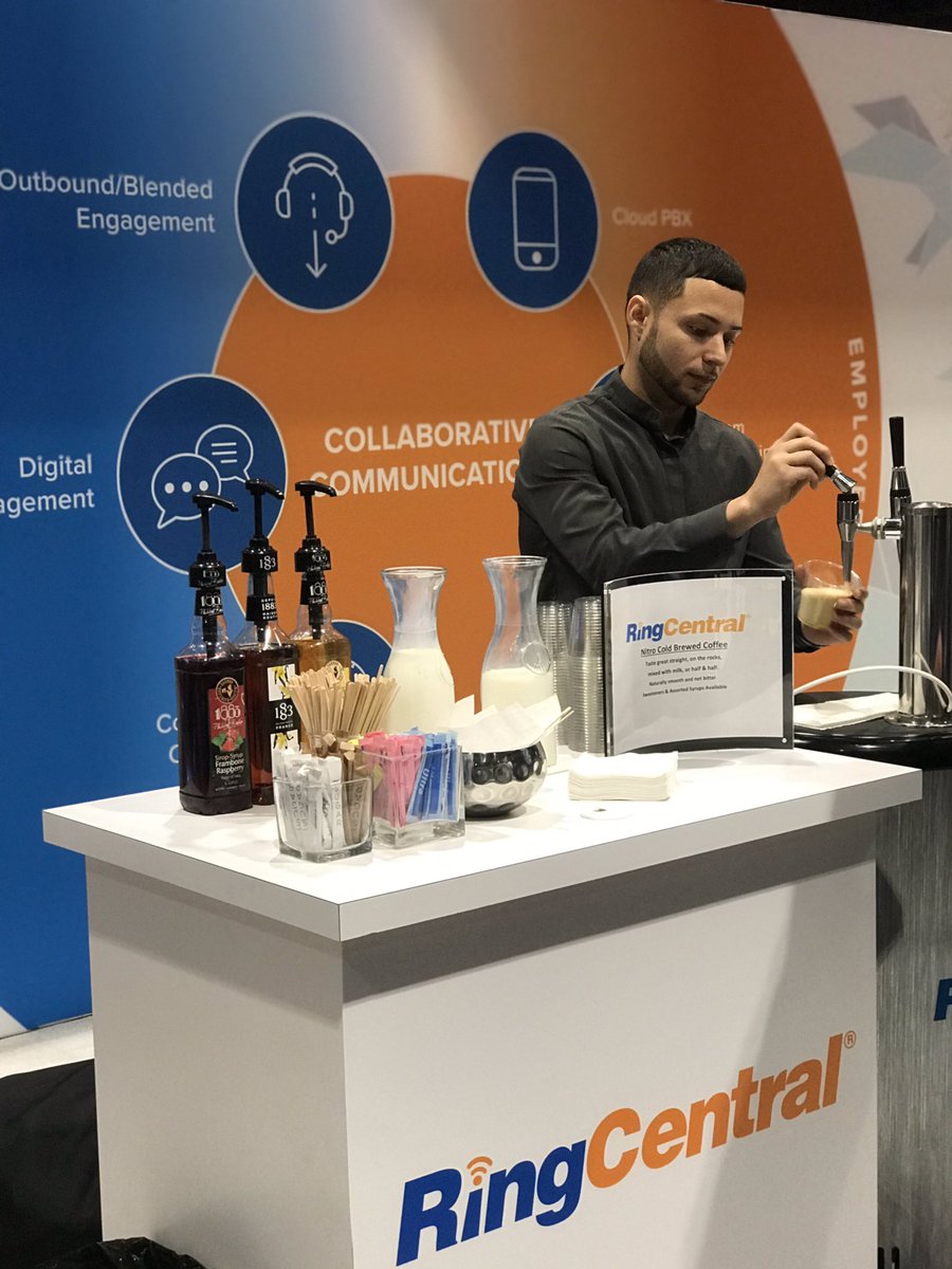 najwass's tweet photo. First day @enterprisecon. #WorkAsOne with the #RingCentral team. Everything looks great! https://t.co/NP43NdVA2g