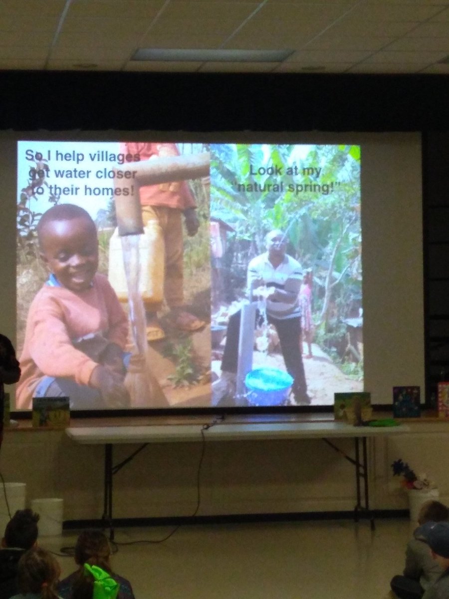 BBESLibrary's tweet photo. Today our students had the incredible experience of meeting Farmer Tantoh and 2 amazing children's authors. Thanks @SFfEdu for sponsoring this wonderful visit! https://t.co/RMLGBmB8jn