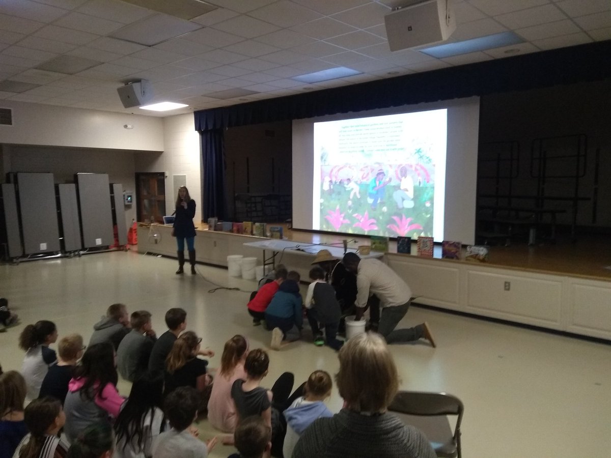 BBESLibrary's tweet photo. Today our students had the incredible experience of meeting Farmer Tantoh and 2 amazing children's authors. Thanks @SFfEdu for sponsoring this wonderful visit! https://t.co/RMLGBmB8jn