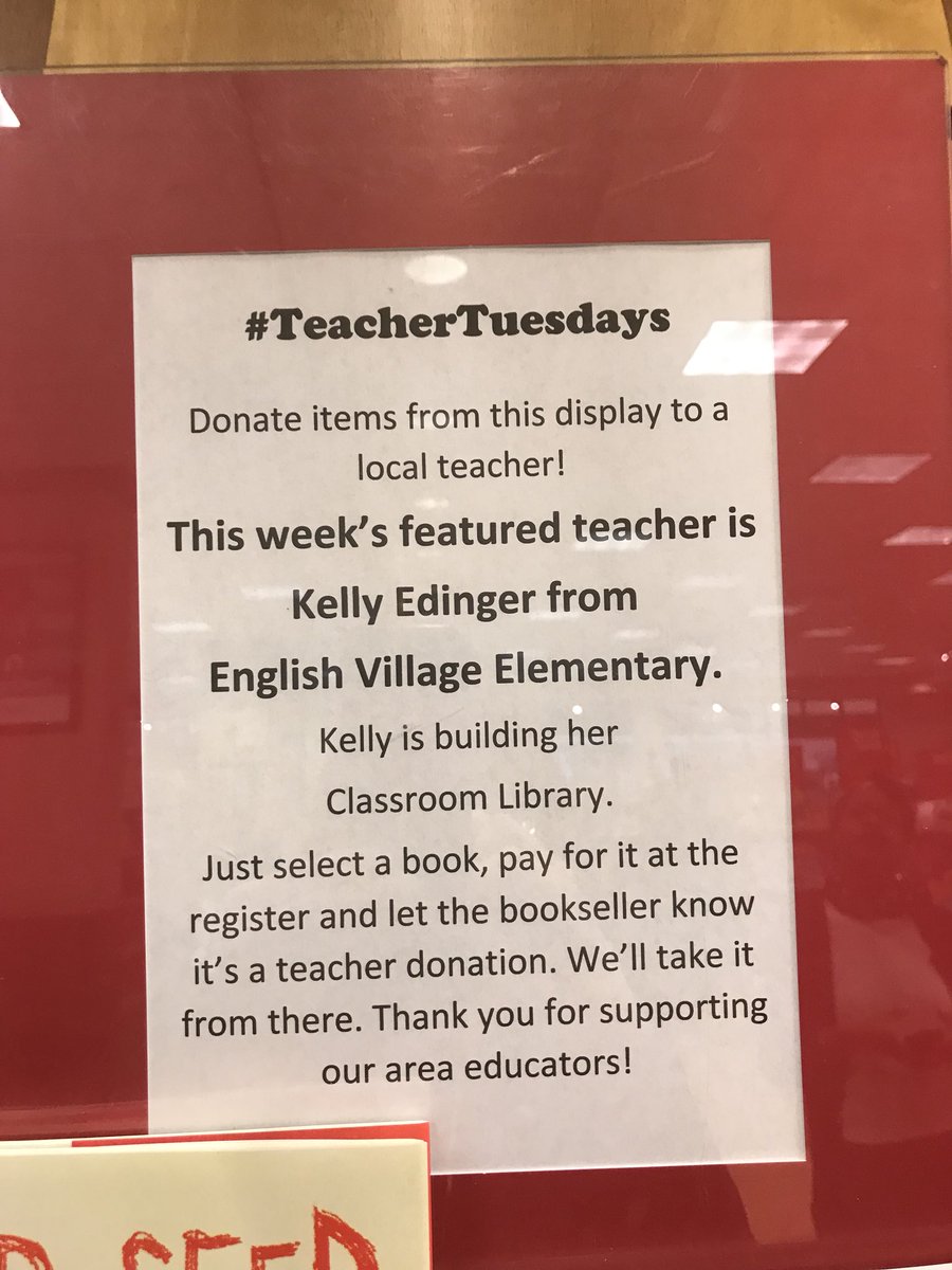 CynthiaSchwind's tweet photo. Look @GreeceCentral Our very own Kelly Edinger is the @BNGreeceMallNY Teacher Tuesday pick! Stop in or call to donate a book to her classroom @Englishvillage2 📚💚📚@PettiferSuz @JulieParsons203 @teamgraham22 https://t.co/zNTgwf7w50