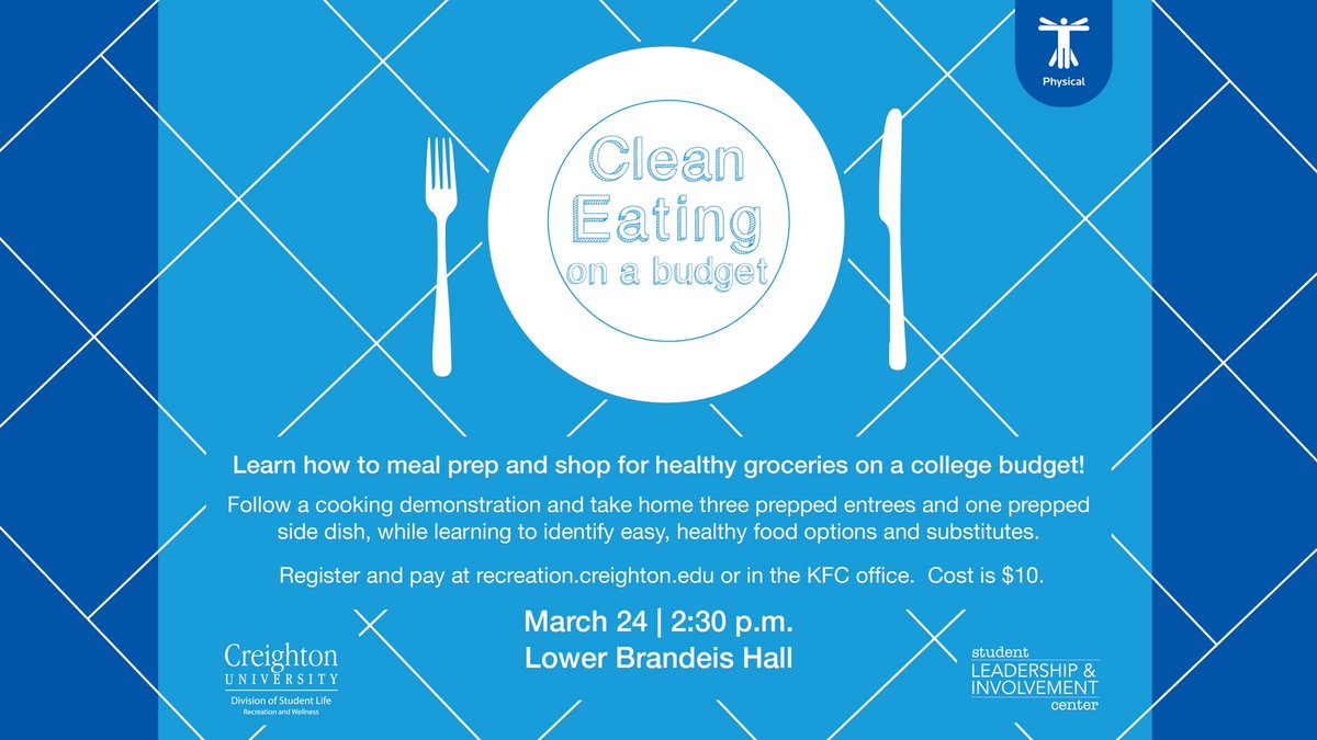 CreightonRec's tweet photo. Sign up for our meal prep program for THIS SUNDAY! Hurry! Spots are limited. https://t.co/7LlPehv3Ci