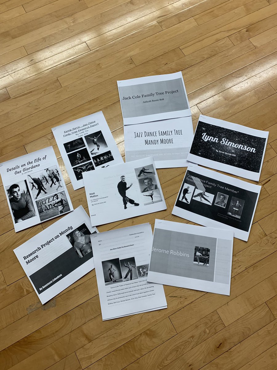 234Dance's tweet photo. Dance History Research by the 7th and 8th grade Dancers!!  #dancelineage #comparingcontrastingjazzfamilytreemembers #makingconnections #modernandjazzicons https://t.co/0Bgo2EbEy6