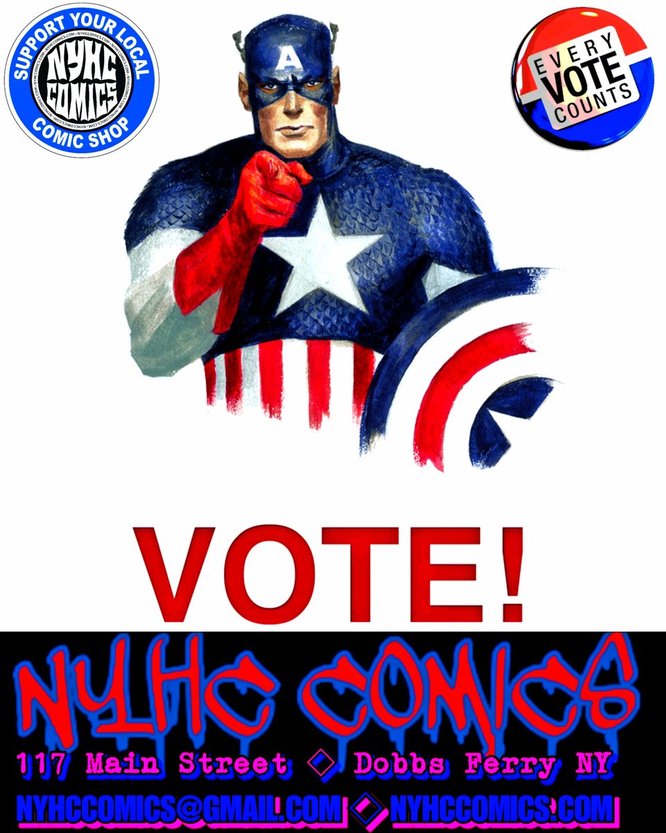 nyhccomics's tweet photo. Polls Close In 2 Days So Plz Give Us A #VOTE For Best #ComicShop In #Westchester
Thank You Kindly For Showing The Team Here @nyhccomics Any #LOVE You Can! #BOHV

Cast Your Ballots Here
https://t.co/oZfuldN5dD

#NYHCCOMICS
117 Main St
Dobbs Ferry NY, 10522
 https://t.co/mCKrUlRqQ2 https://t.co/Udv9bEVZMH