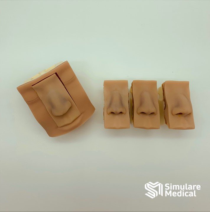 STSimulare's tweet photo. Our Rhinoplasty Simulators come in 4 different nasal deformities: deviated, pinched, crooked and ptotic tip; with many more to come. For more details, pricing, or arrange a workshop, email us at sales@simularemedical.com. #rhinoplasty #surgery https://t.co/djvHBTo5Oy