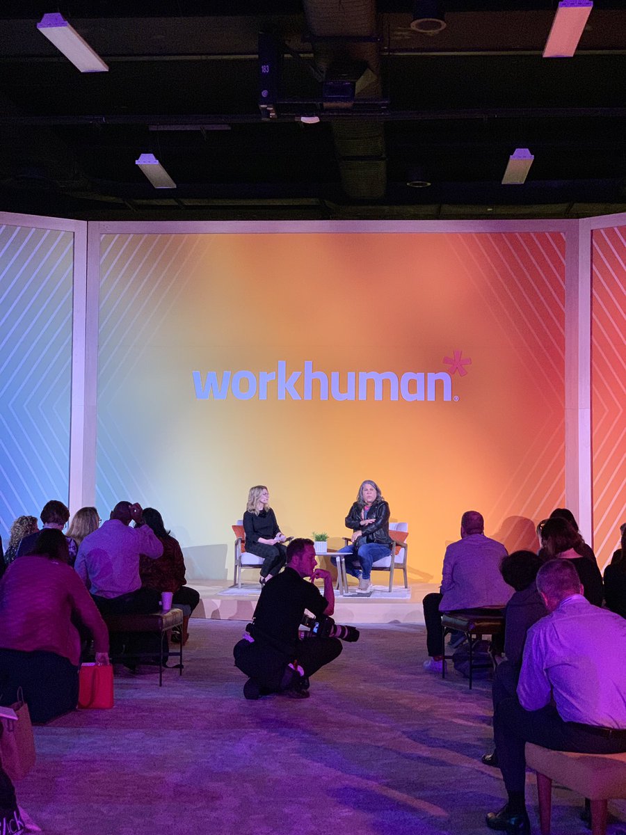 JeanetteBronee's tweet photo. What could change if we were more human at work? First session of the @WorkhumanLive conference with @CyWakeman and @lruettimann #behumanatwork https://t.co/KeP3Qn4xUk
