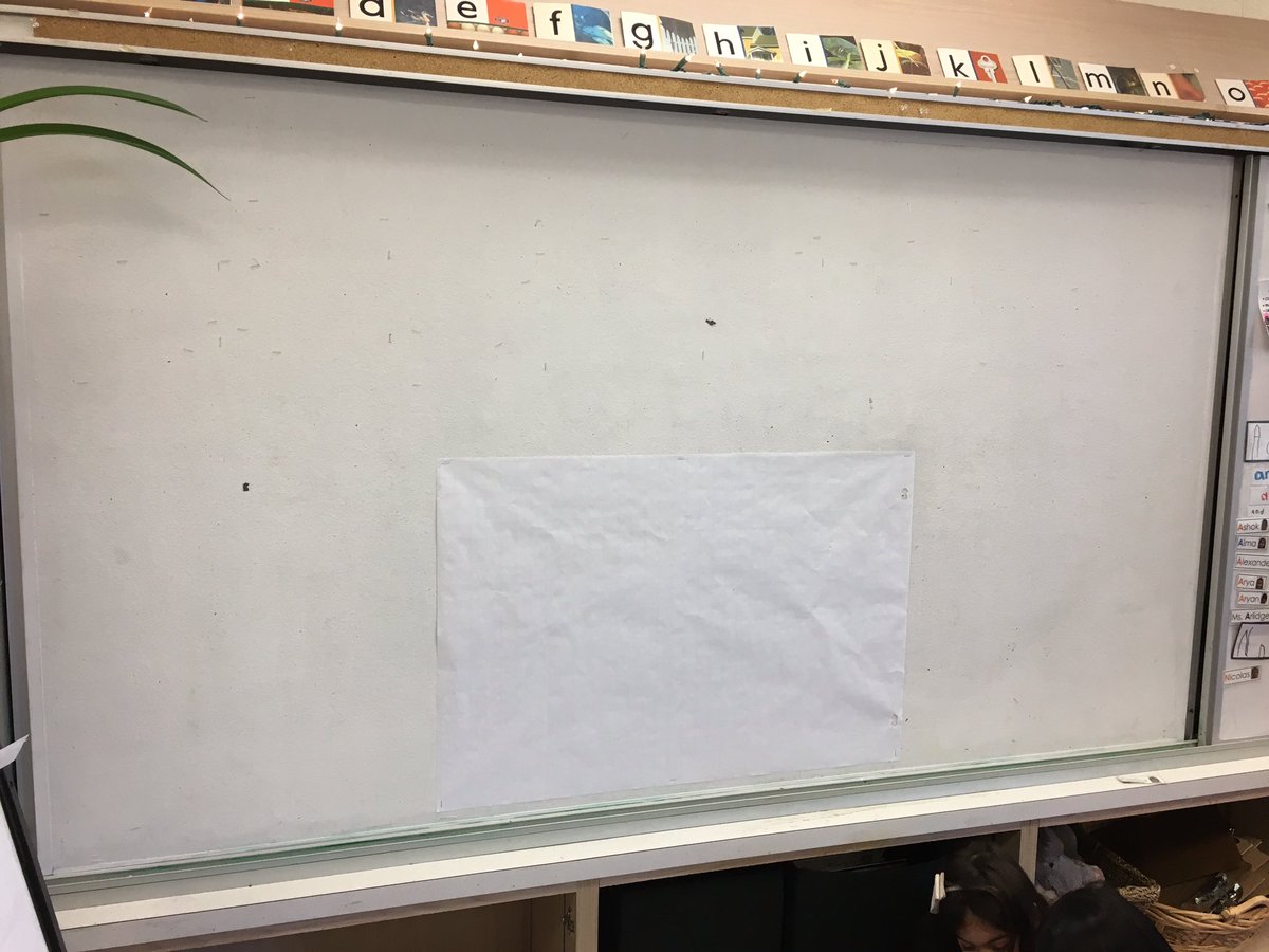 MrsSoperYR's tweet photo. A blank learning canvas means an inquiry in process! Watch as we learn alongside our Ss; guiding their wonders, interest, next step, connections and beginning researching skills! 

during our morning walk around the school yard a wonder appeared! #clueinthephoto https://t.co/BJaiMeFuAC