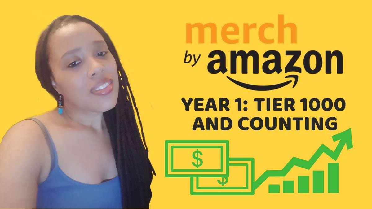 AbsoluteVenus's tweet image. *VIDEO* Merch By Amazon My First Year Tier 1000 and Counting buff.ly/2UHpEdy via @YouTube #merchbyamazon #AmazonMBA #merchtips #T1000 #tierup #MerchTierUp #entrepreneurship #passiveincome #amazonmerch