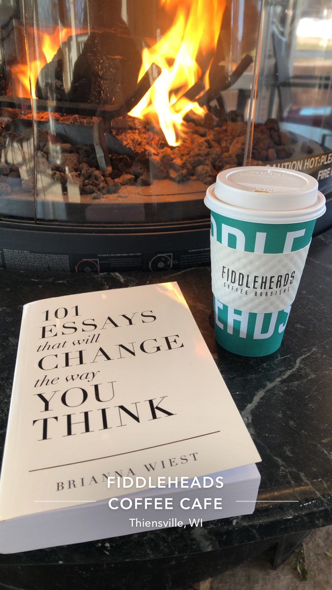 GracieZiolkows1's tweet photo. I usually tend to not go places by myself, especially more social settings like a coffee shop or restaurant. I decided to take some much needed me time and went to Fiddleheads this morning to read and enjoy the warm fireplace. Best way to start my week!! #csubbb203_Spr19 https://t.co/r2RYBayXDF