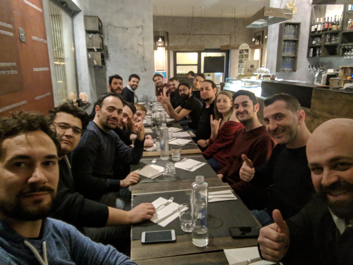 pauloxnet's tweet image. After a profitable crowded meetup the coaches and some attendees have dinner together🍷🍝 @20tab @mirko_maiorano @MrAtomicBomb_ @raffaelecox @gabbork_ @ReverseStudio_ @niccolomineo
@eli_tom @2be3D @CodemotionIT
#stopcoding #aperitech #meetup #agile #userstorymapping #italianfood