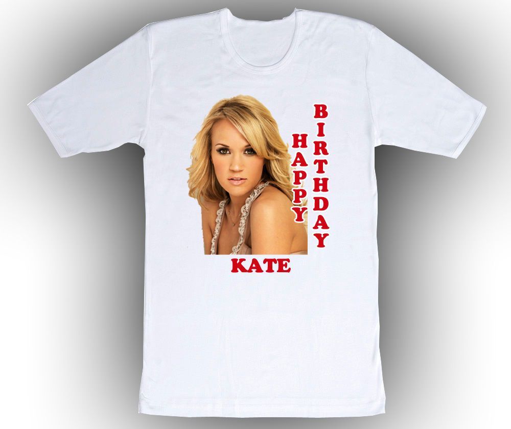 Personalized Custom Carrie Underwood Happy Birthday Shirt Gift   