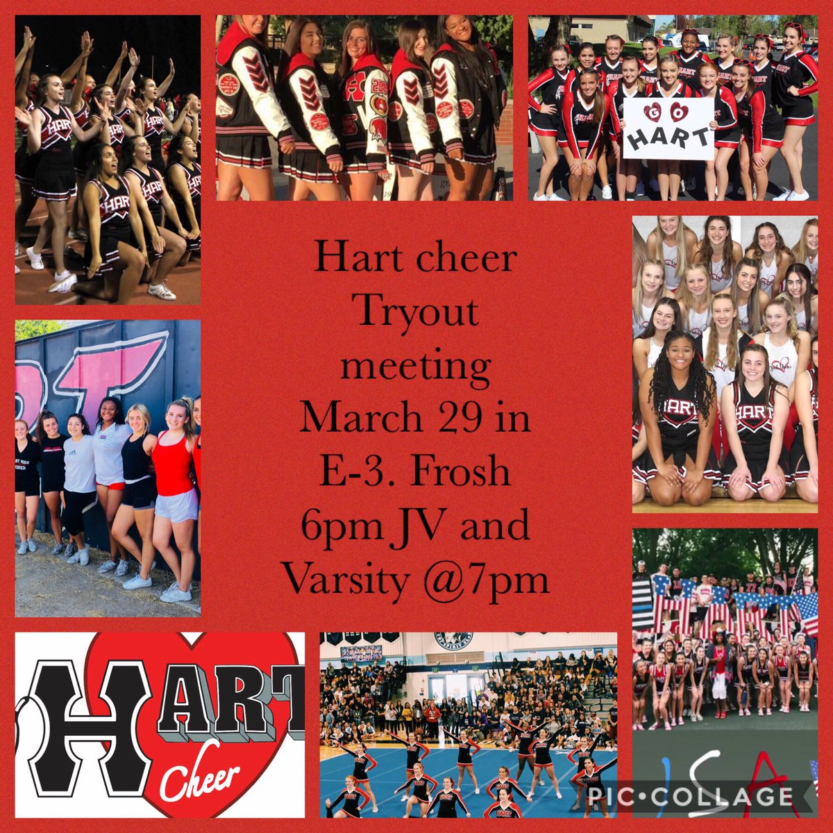 HartHighCheer's tweet image. Same date~ new location! See ya there.❤️