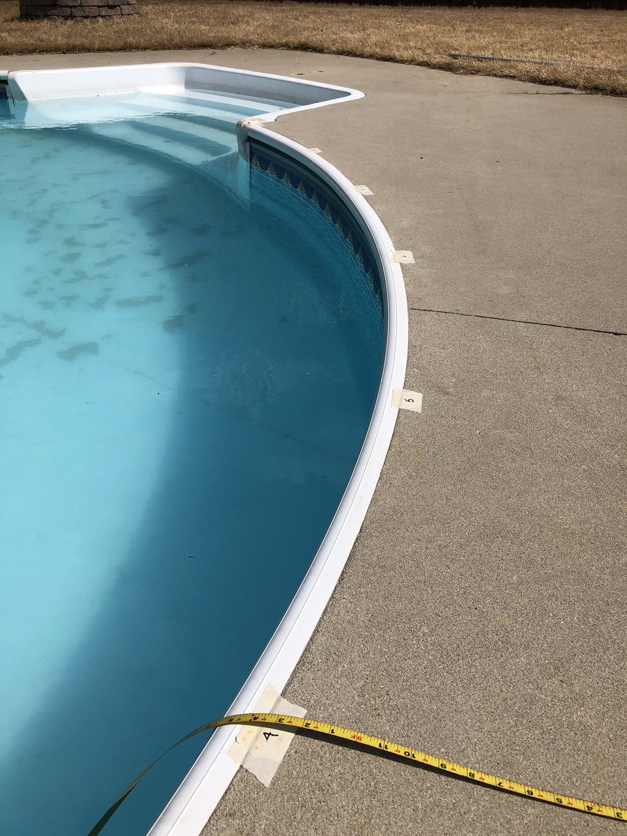 PalmettoPools's tweet photo. Performing an A/B plot liner measurement today on this swimming pool in Simpsonville. We will be installing a new GLI liner soon. Final pictures coming soon! #swimmingpoolliners #gliliners #swimmingpools #linerinstallation #yeahthatgreenville #upstatesc #greenvillesc https://t.co/G3DOuO0X8D