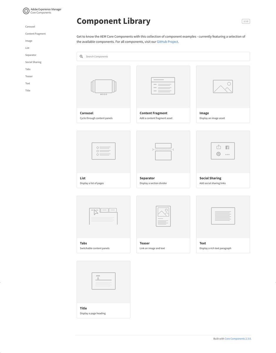 Core Components 2.3.2 released with an updated Component Library to better show-case the components and provide guidelines to front-end developers of what needs to be styled.
opensource.adobe.com/aem-core-wcm-c…
#corecmp #adobe #aem6 #aem