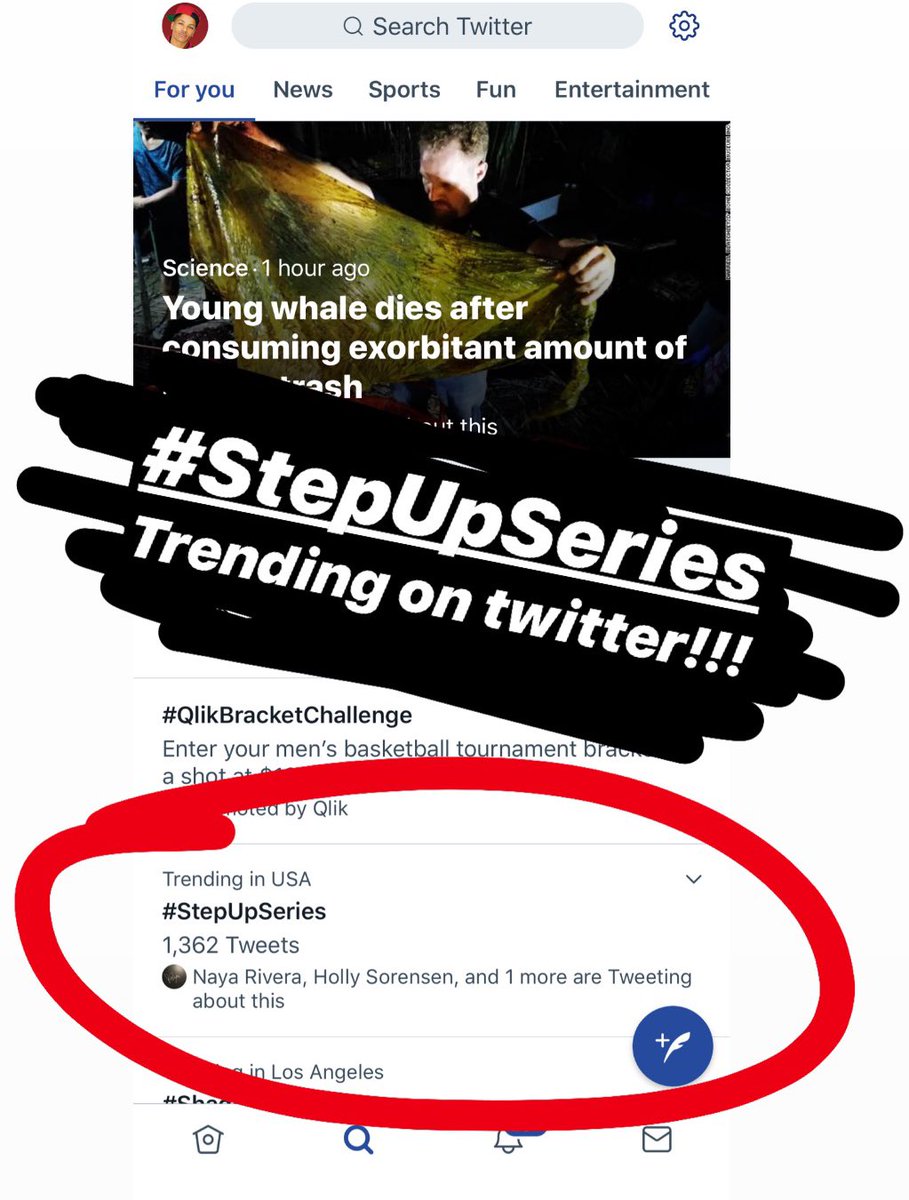 #StepUpSeries is now trending on <a href="/Twitter/">Twitter</a> thanks to you guys 🙌🏽🙌🏽🙌🏽🙏🏽💫