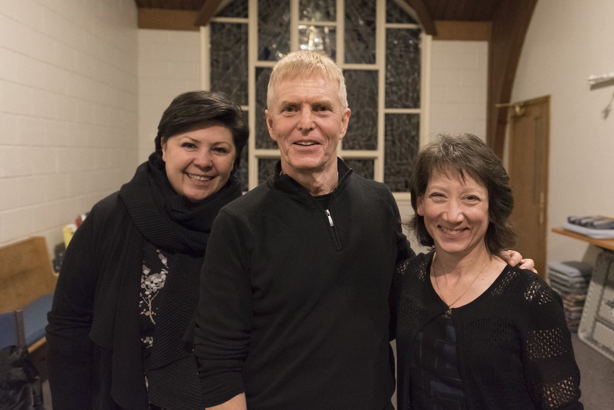 ArcadyEnsemble's tweet photo. Another great photo from #VoicesOfSpring on Saturday! Here is Zimfira Poloz, Arcady artistic director Ronald Beckett, and pianist Laura Pin. #Mississauga #NewMusic #IWD2019 https://t.co/ayrvXi44if