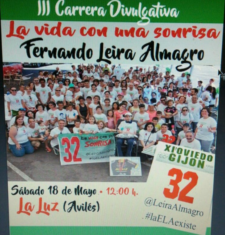 Os esperamos a todos el 18 de Mayo en el barrio de La Luz de Avilés. La Vida con una Sonrisa :) #laELAexiste