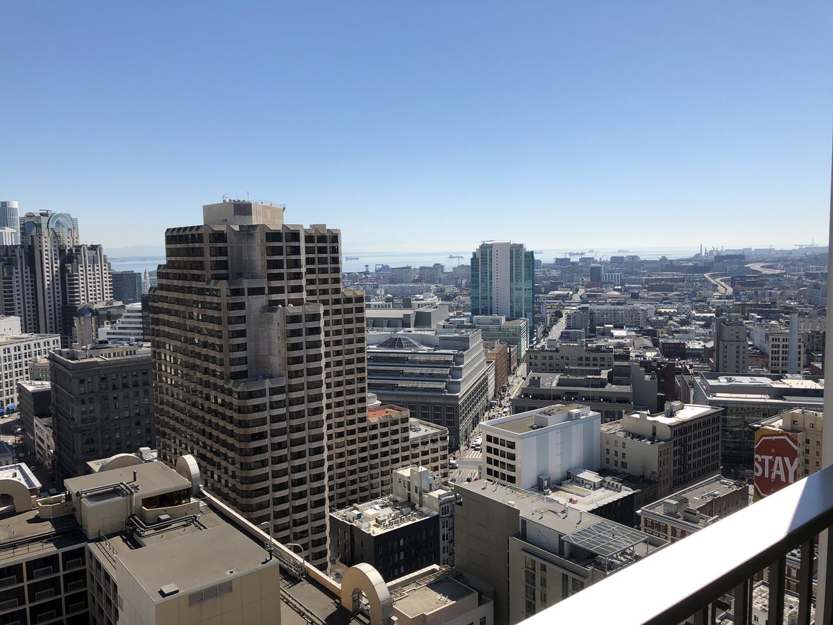 NewNormative's tweet image. Using hotel and airline points earned via constant travel at my former day job to get a free #GDC19 trip is very satisfying. VZW got 18 years of my life, and I get a great view for a week. Could be worse!
