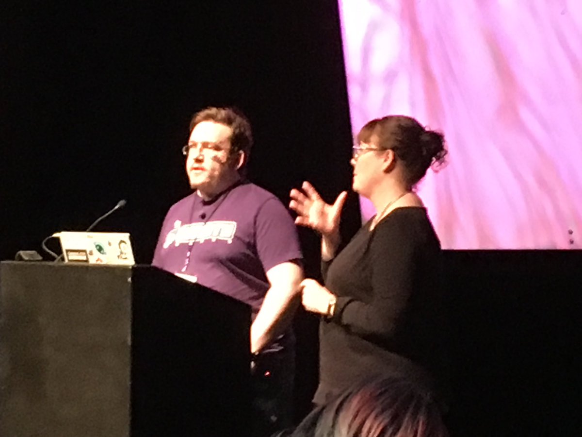 smashclayaudio's tweet image. “There is more to #accessibility than a features list.” — ⁦@sirkidd2003⁩ from ⁦@wraithgames⁩ talking about #Collapsus game at #GAconf19.