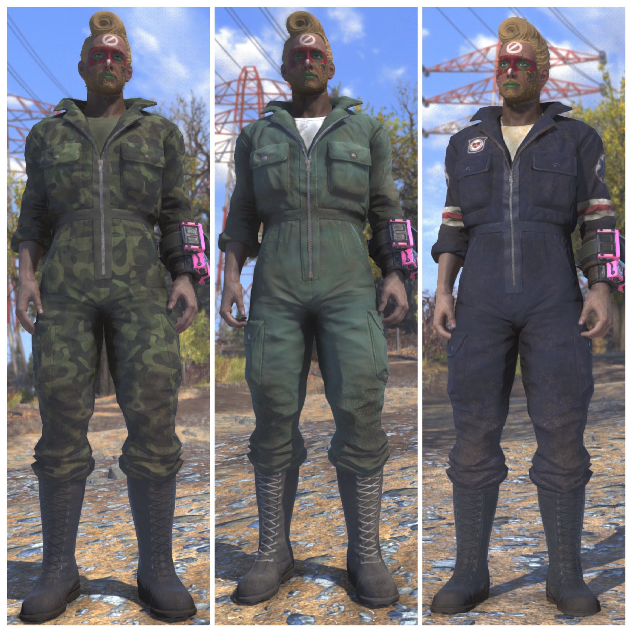 Fallout76 B O S ジャンプスーツ ホワイトパウダーのジャンプスーツ ホワイトスプリングジャンプスーツ フォレストカモジャンプスーツ レスポンダー消防隊員ジャンプスーツ メカニックジャンプスーツ カムデンパークジャンプスーツ パークレンジャージャンプ Fallout76 B O S ジャンプスーツ ホワイトパウダーのジャンプスーツ ホワイトスプリングジャンプスーツ フォレストカモジャンプスーツ レスポンダー消防隊員ジャンプスーツ メカニックジャンプスーツ カムデンパークジャンプスーツ パークレンジャージャンプ
