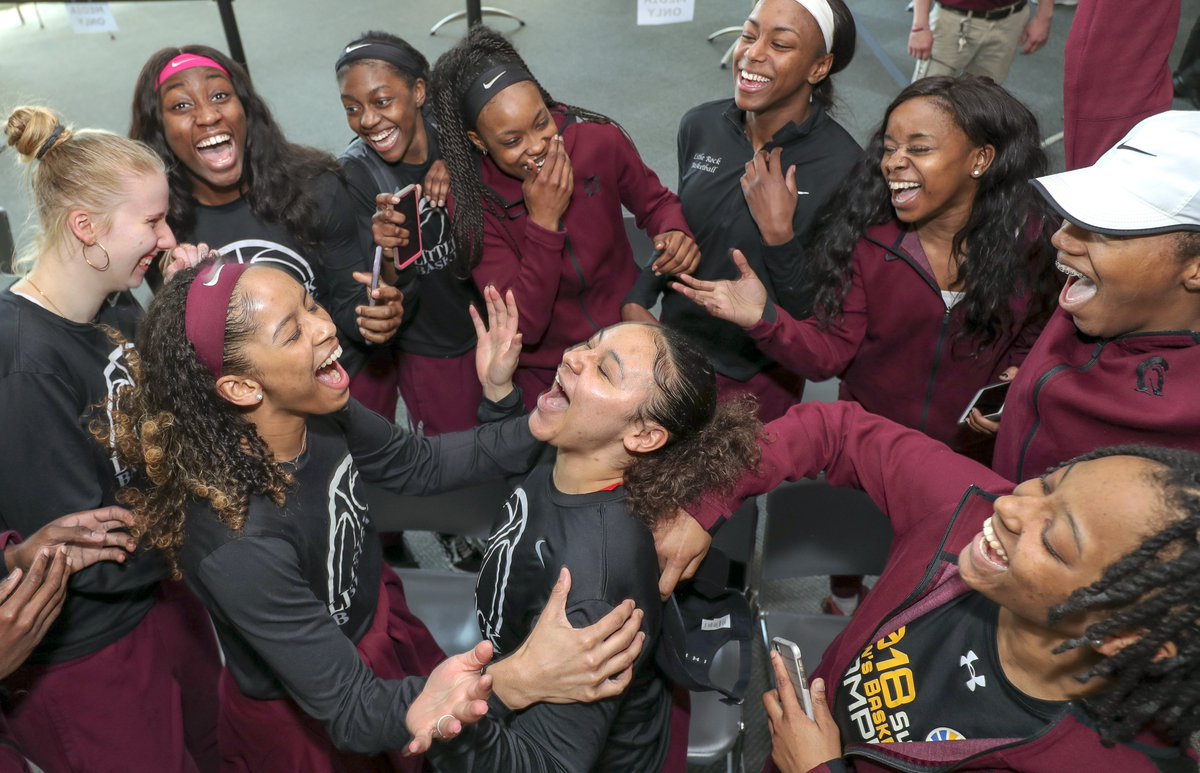 SO EXCITED! <a href="/LittleRockWBB/">Little Rock WBB</a> is the number 12 seed and will face fifth-seeded Gonzaga Saturday at 2:30 p.m. CT in Corvallis, Oregon.
