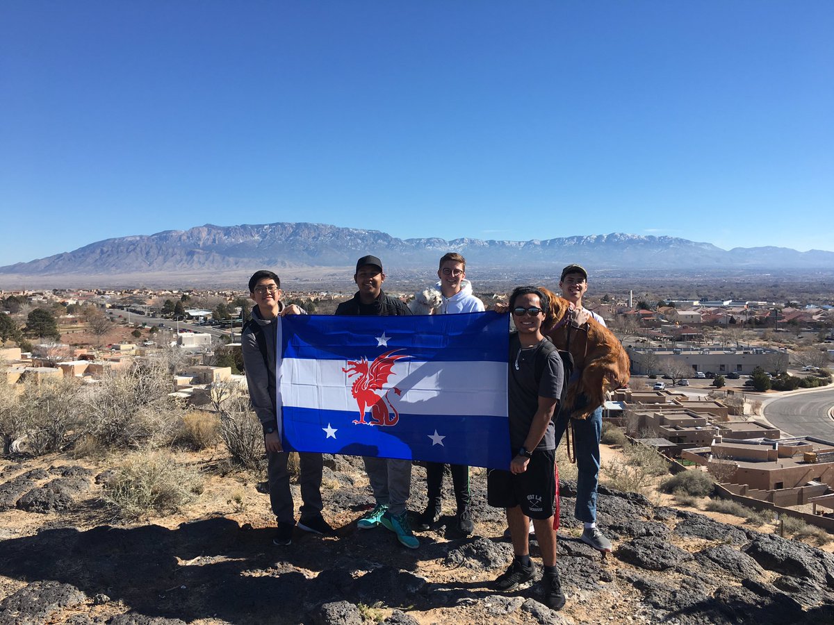 Throwback to when the guys went hiking in the Petroglyph national park before spring break! #hiking #Betathetapi