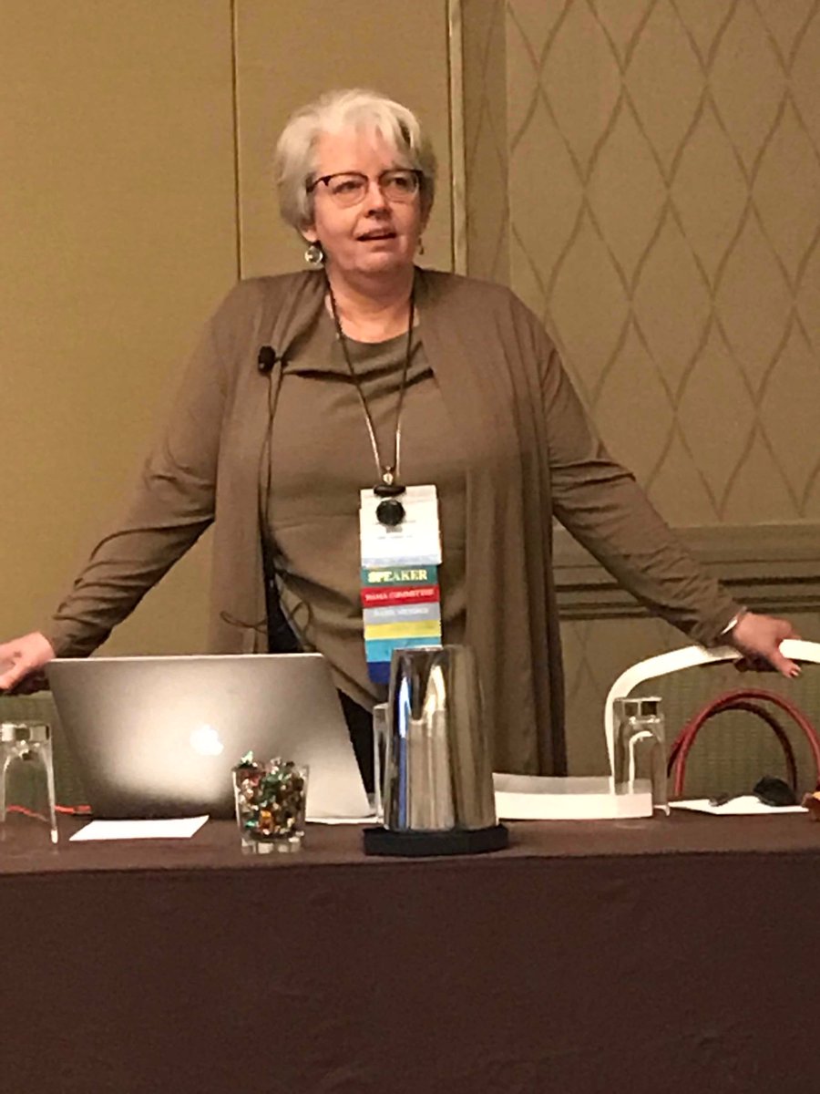 Datagrrl's tweet photo. Loretta Mahon-Smith @silverdata , President of Data Management Association International #DAMA_I presenting the state of the organization to Members at #EDW19 https://t.co/txYsNR9wAX