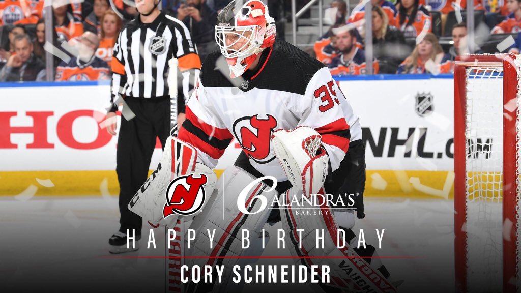 Happy 33rd birthday to our NJ Devils goaltender, Cory Schneider! 