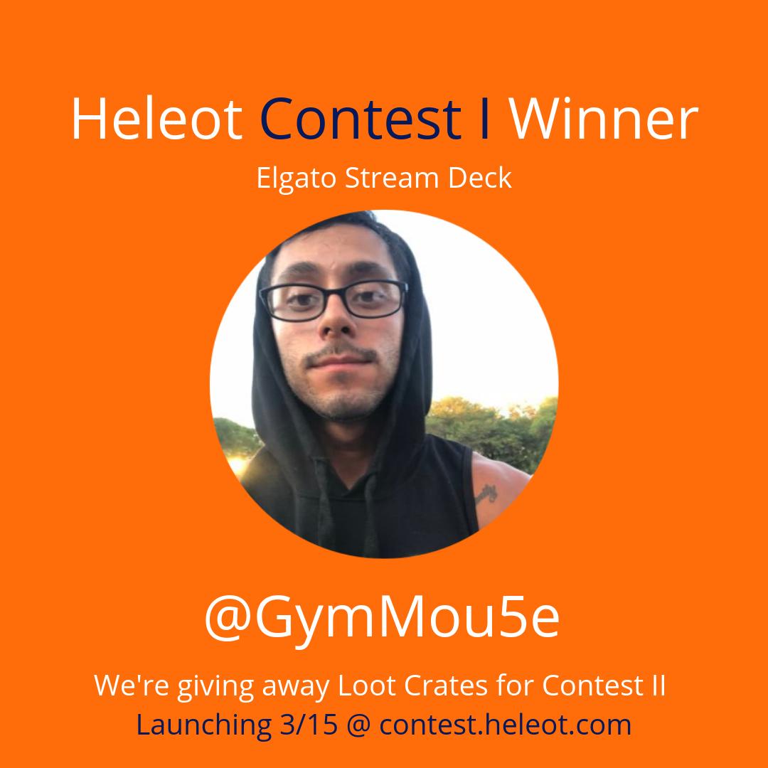 goheleot's tweet photo. Lastly, our final lucky winner of @elgatogaming stream deck last month was @moises_GymMou5e! 

Sign up to participate in the new contest here: https://t.co/7usLirOoQt https://t.co/U6uAHBZAJB