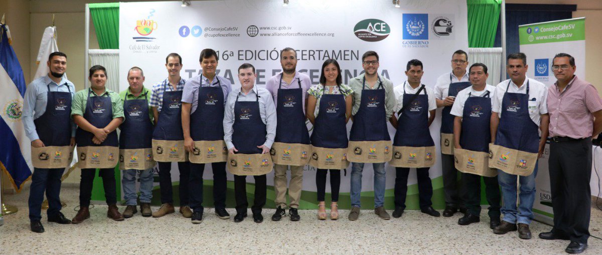 ConsejoCafeSV's tweet photo. #DirectorCSC Inicia semana Pre Jurado Nacional Certamen #TazaDeExcelencia que organiza @ConsejoCafeSV por 16a ocasión. Esta fase evaluará 128 muestras de las 6 regiones cafetaleras, destacan variedad Pacamara 41% Bourbón 38% Procesos Honey 18% Natural 38% Lavados 42% https://t.co/gCBrZwVKa3