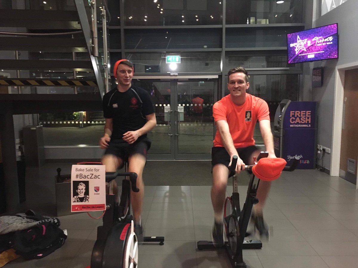 NTUCRICKET's tweet photo. President’s Elite seeing TC home🧡
@NTUSport @BacZac20 📷
#BacZac 12 hours complete👏🏼 https://t.co/3Gdgbsrprn