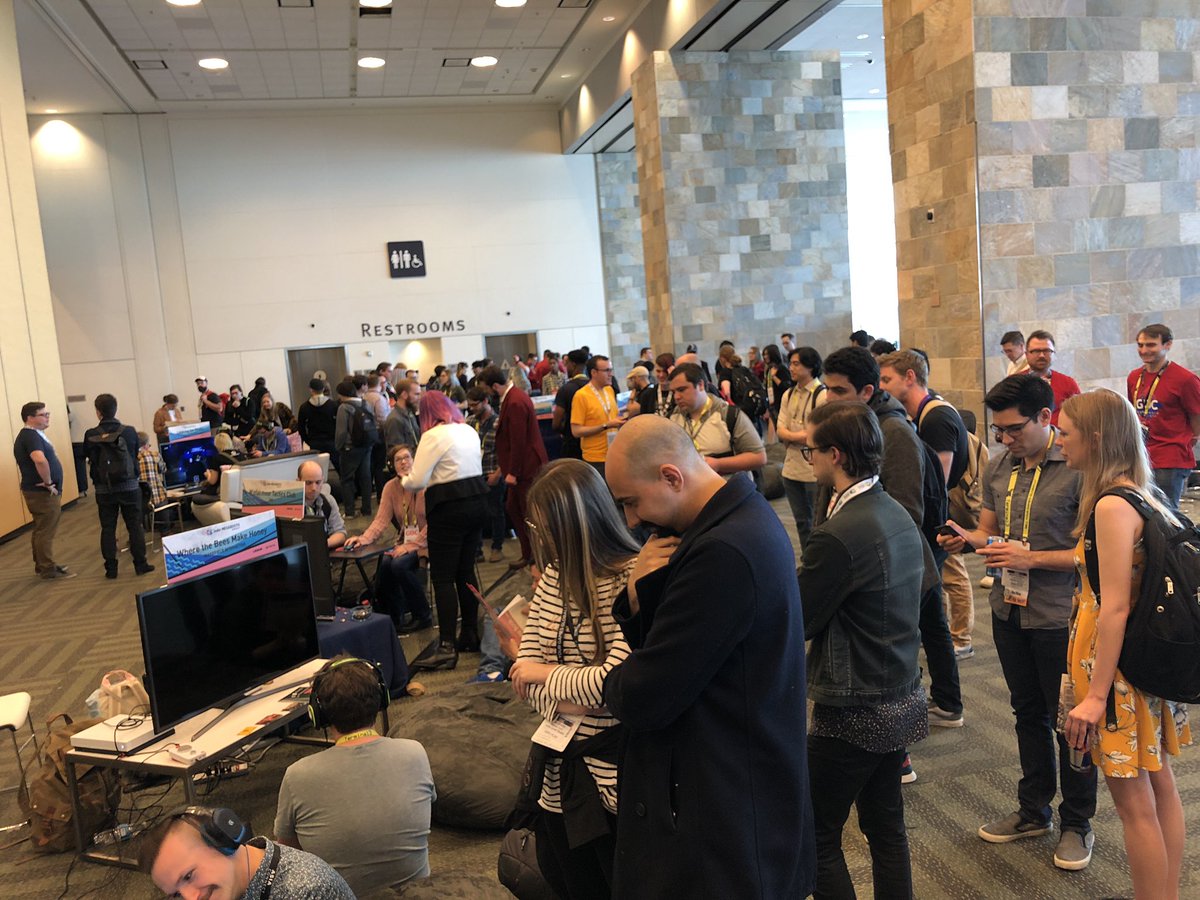 NewNormative's tweet image. The #indiemegabooth at #GDC19 is where everyone breathlessly waiting for a google announcement should spend their time.