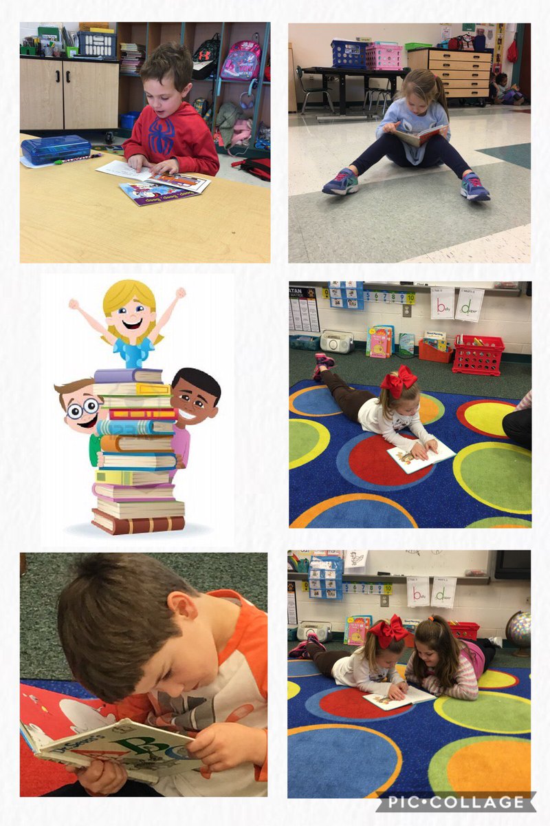 I love watching my kindergarten children learning to love books and READ!  Giving them time to explore books of their choice makes good future readers!!
#wearepowhatan
⁦<a href="/PowhatanES/">Powhatan Elementary</a>⁩ 
⁦<a href="/koparker05/">Kelly Parker</a>⁩ 
#learningtolovebooks