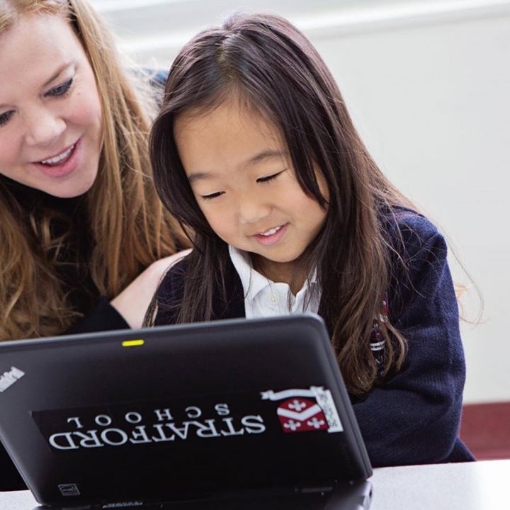 Help keep your child safe online with some tips from expert Dr. Michael Slone.  Read more on our blog at ow.ly/bRfP30o612I #stratfordschool #cybersafety #techhealth #parentingtips #laschools