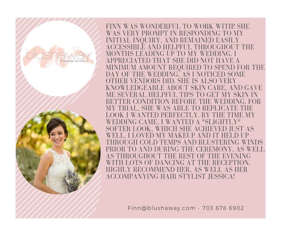 Blush Away Makeup (@blush_away) on Twitter photo Review time! Hear from another <a href="/blush_away/">Blush Away Makeup</a> bride ! #bride #makeupartist #weddings #dcwedding #vawedding #dcmakeupartist #vamakeupartist Review time! Hear from another <a href="/blush_away/">Blush Away Makeup</a> bride ! #bride #makeupartist #weddings #dcwedding #vawedding #dcmakeupartist #vamakeupartist