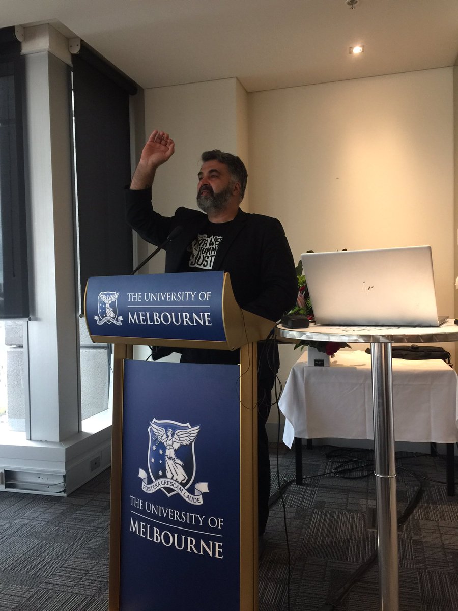 alexbhathal's tweet photo. We need to get out of the scarcity mindset - totally unnecessary in one of the world’s richest cities.  - @Kon__K brilliant speech for #WSWD2019 @AASW_ https://t.co/Kq9ljnu7vb