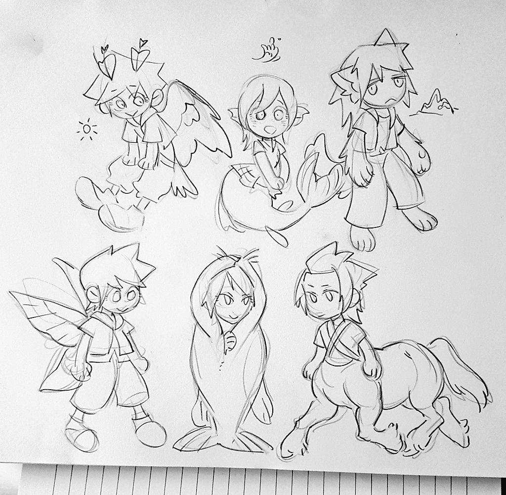 [kh] a few doodles from the last few days that I decided were cute enough to go on main 