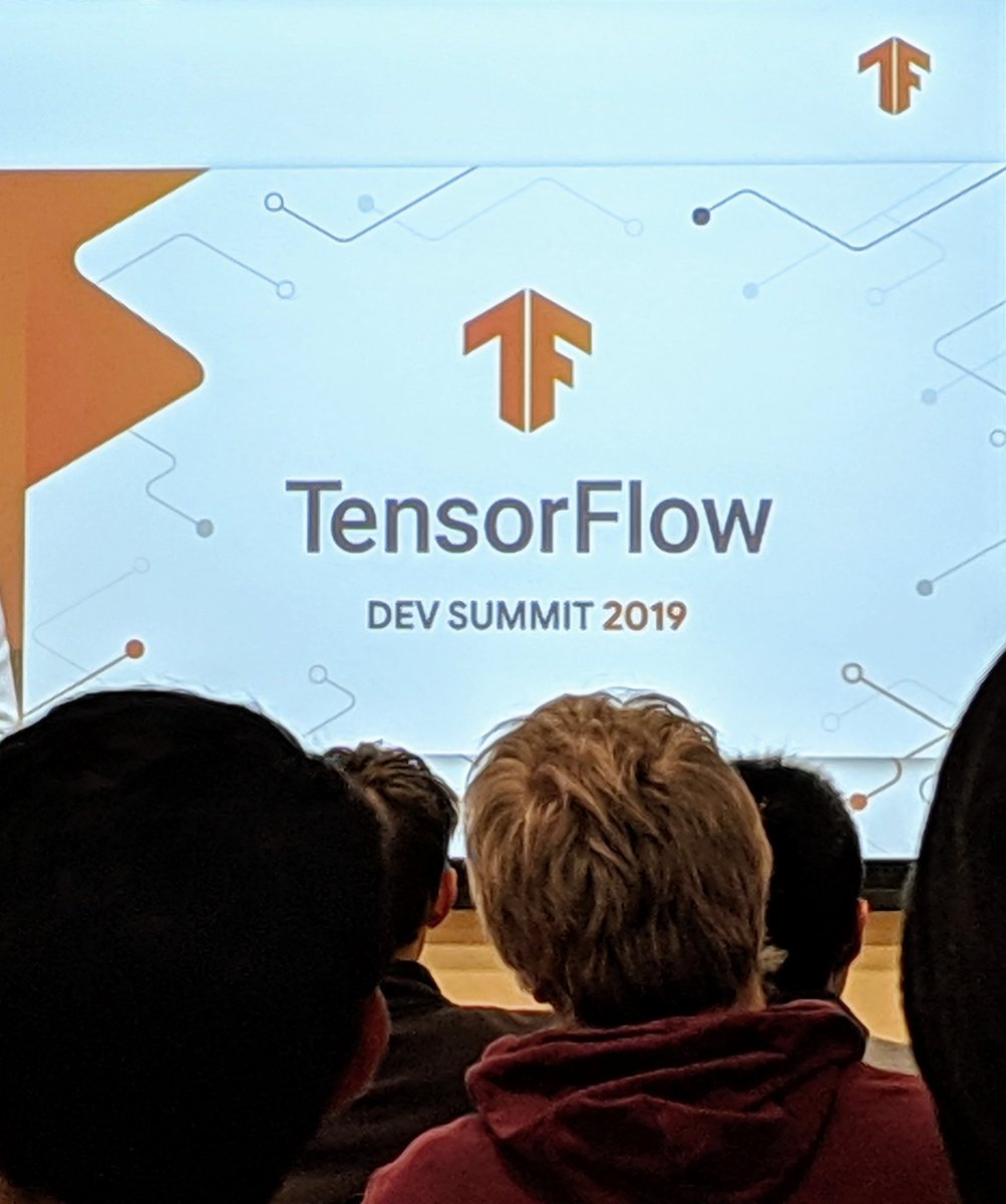bethmezias's tweet photo. TensorFlow Dev Summit keynote is onscreen tonight with people from all the local GDG groups out in force. #TensorFlow #ML #AI #WTM #GDGCambridge #GDGBostonAndroid #KendallSqHappyHour #AndroidDev #BostonDev https://t.co/bBNyChYlZO