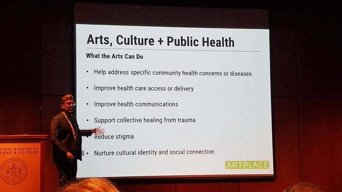 RVAChuck's tweet photo. Wondering how the arts and creativity connect with #publichealth and community placemaking? Here's a few, but I'm sure #RMHF & @CultureWorksRVA can give you a LONG list too.
#RVA #RMHF @ArtPlaceAmerica @VirginiaMuseum @sarmoti @rvacreates @LevarStoney @VentureRVA @cfrichmondva https://t.co/rOXXTWD34C