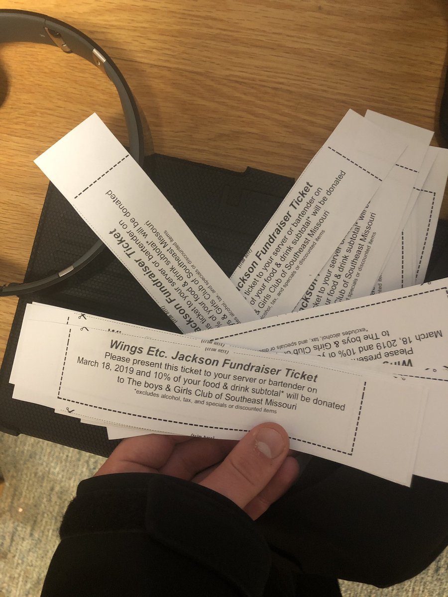 We will see you at the Wings Etc. in Jackson tonight, be sure to present this picture!