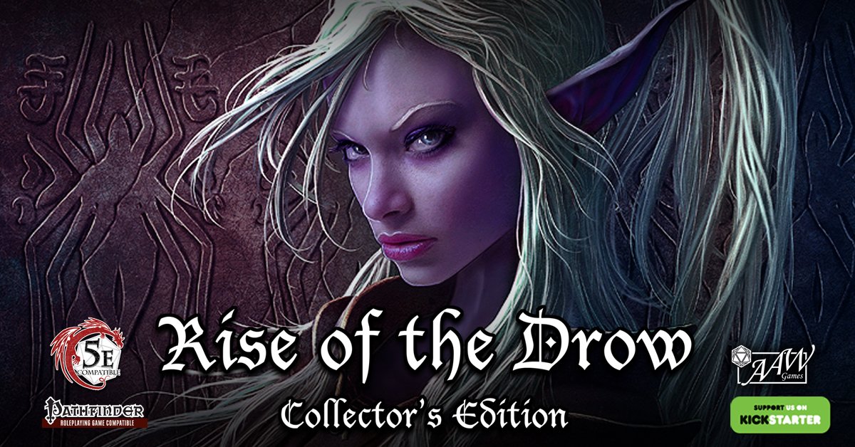 drow5e's tweet image. ~ KICKSTARTER IN THE FINAL HOURS ~
Rise of the Drow: Collector's Edition
drow5e.com 
#drow #dnd #dnd5e #underdark