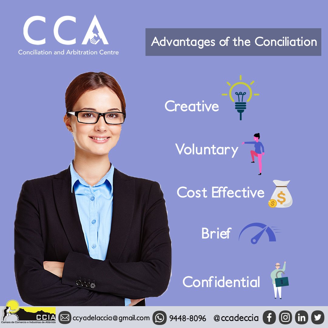 ccadeccia's tweet photo. The Conciliation already brings many advantages, imagine what you can achieve with the CCA. https://t.co/wYYt8OO8Ll