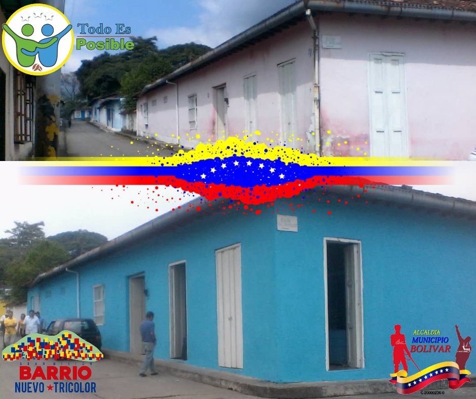 La Alcaldía del municipio Bolívar en conjunto con la Gran Misión Barrio Nuevo Tricolor, llega a la población donde nace el estado Barinas 'Altamira de Cáceres', pintando y embelleciendo este hermoso y turístico pueblo. #JuntosTodoEsPosible #PlanParaServiciosBasicos