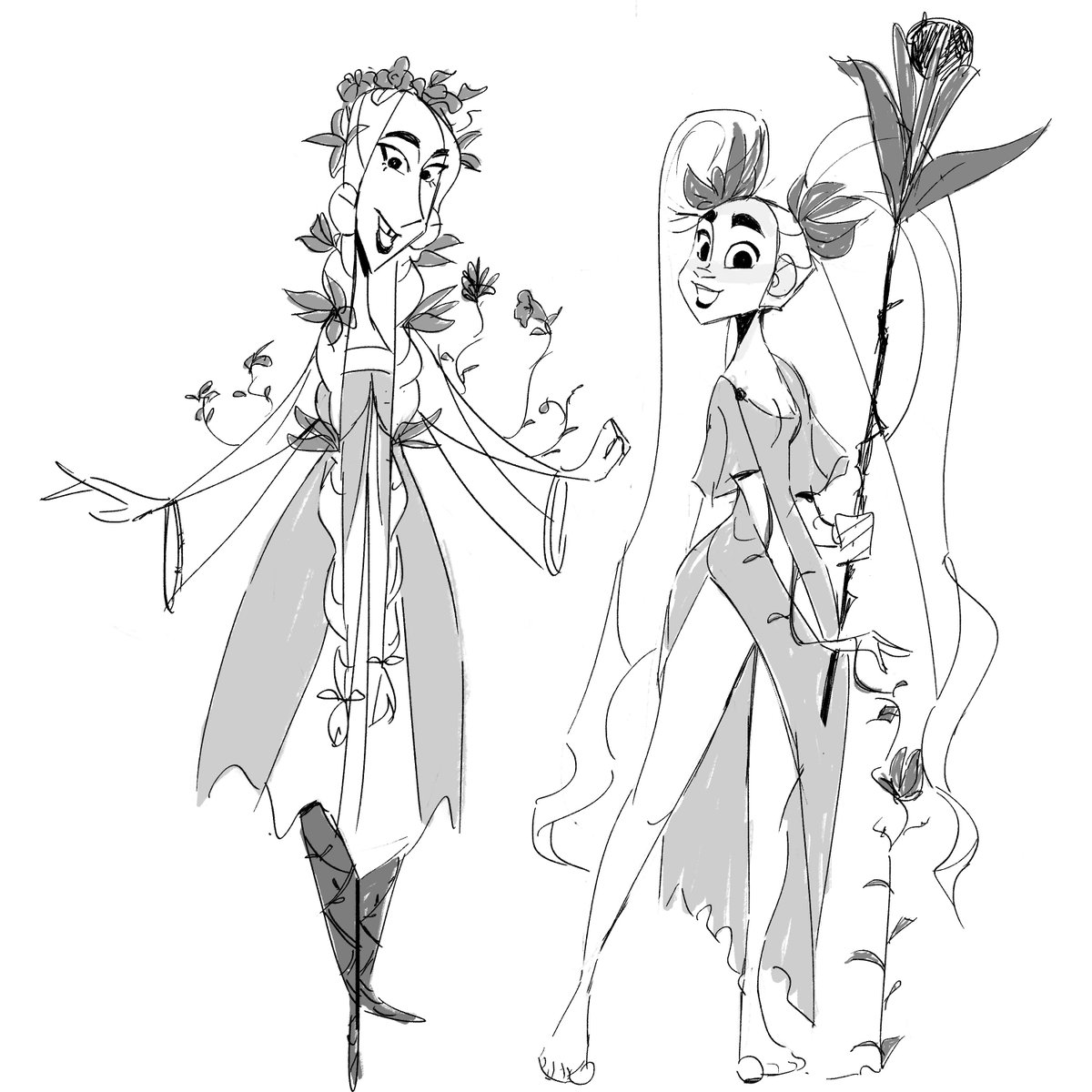 some Spring character explorations for my next project ? 