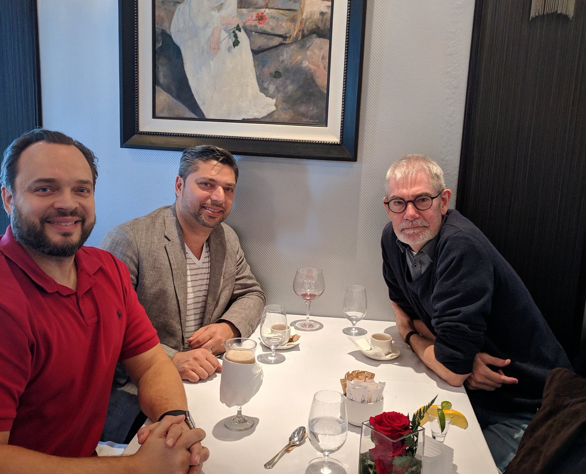 Meeting of the minds at Giovanni's Restaurant. Thank you to Henrik Mortensen (right) of Steinway Lyngdorf and Claus Glaesner (left) for configuring the Model O. I am in awe how realistic the sound is from this audio system. Now I understand why it is the best in the world.
