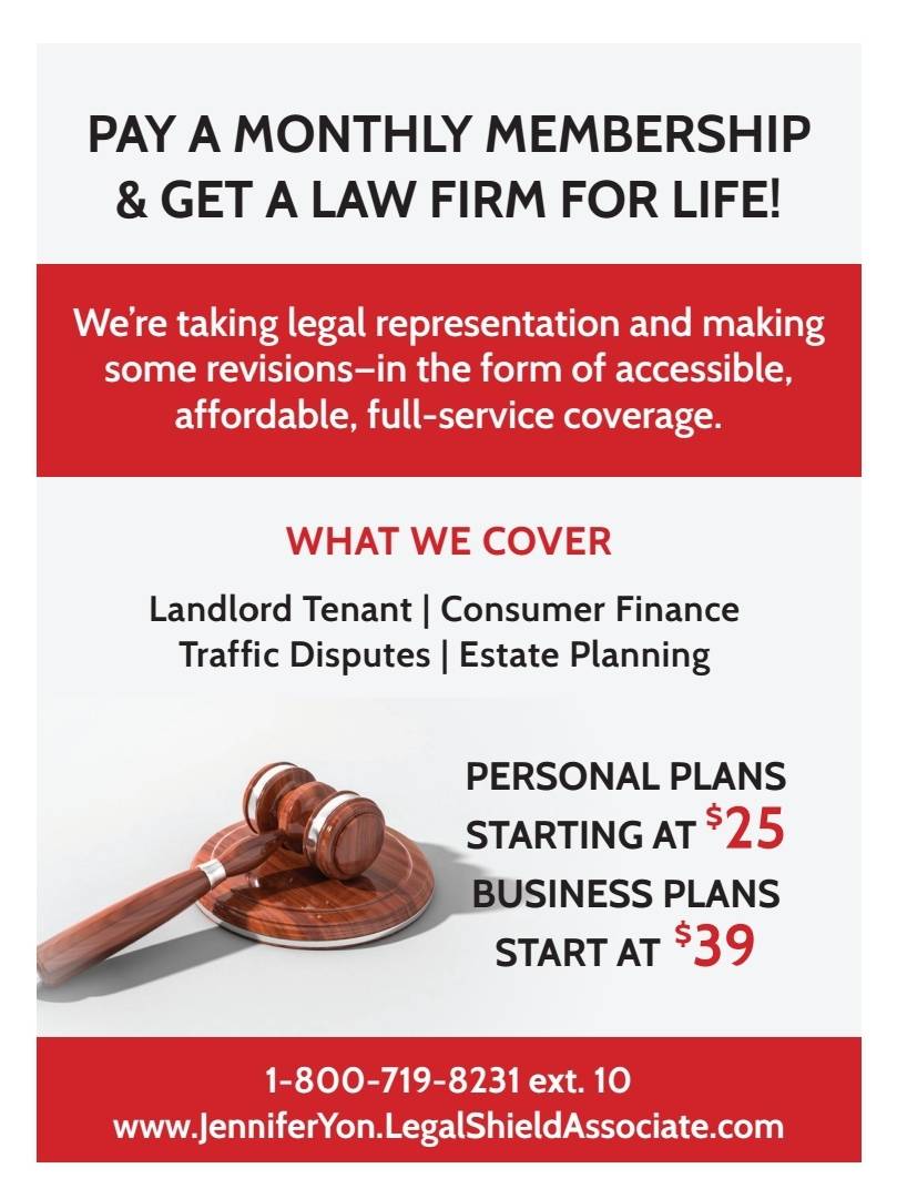 IBA_Success's tweet image. Pay a monthly membership and get a law firm for life. JenniferYon.LegalShieldAssociate.com
Subscribe and view entire edition at IBAsuccessMagazine.com 

#LegalShield #LandlordIssues #TenantIssues #ConsumerFinance #AdvertiseWithIBA #LeadershipAndDevelopmentEdition #MayorJerryDemings