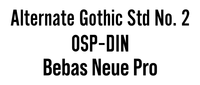 Three suspiciously similar fonts