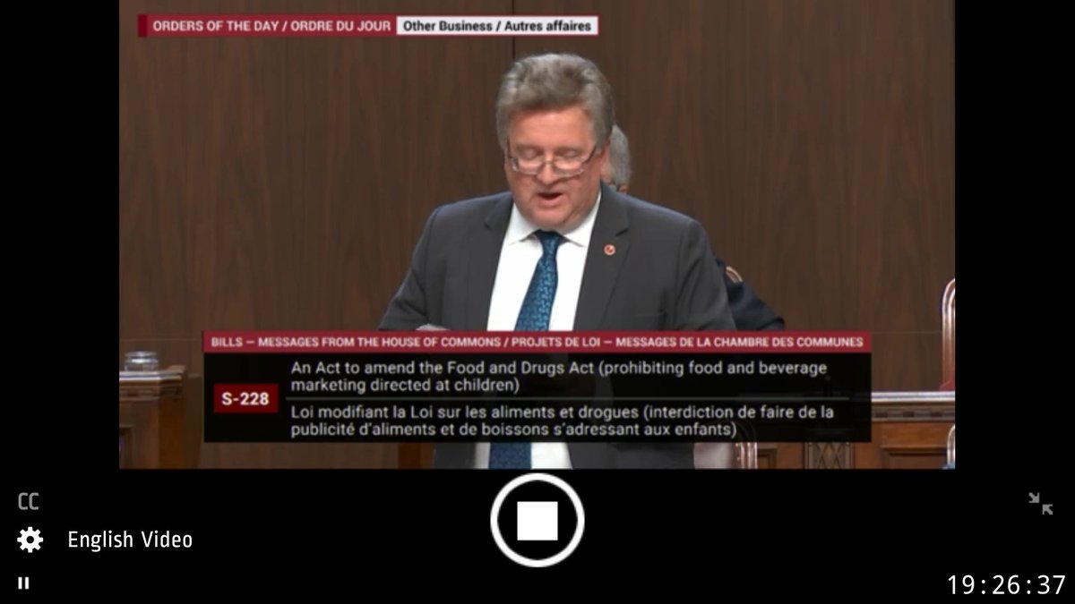 Glad to see <a href="/IrvinesideRob/">Rob Black</a> speaking up for agriculture issues and organizations in the Senate as part of the first video broadcast of <a href="/SenateCA/">Senate of Canada</a>