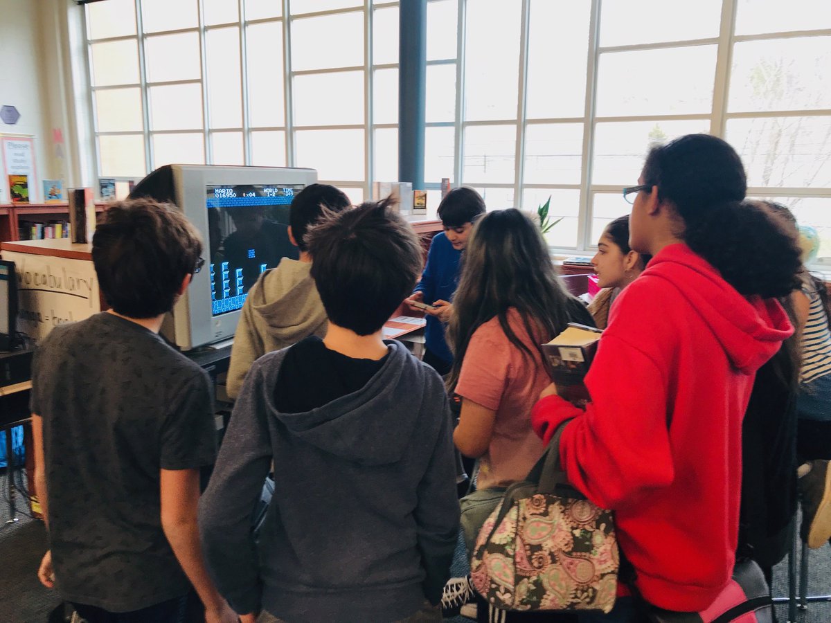 CJMSLMC's tweet photo. Before there was #Twitch there was standing around watching your friends play video games! Enjoy #TeenTechMonth at YOUR @CabinJohnMS library 📚! https://t.co/H4029DTlNZ