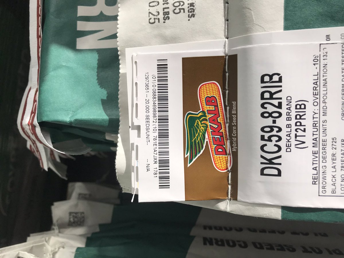 Clayton_A_Mai's tweet photo. Finally got out of office &amp; into seed shed today!

Watch for these NEW 2019 DKC corn products in our local DEKALB PLOTS! https://t.co/aEfhJKeg73