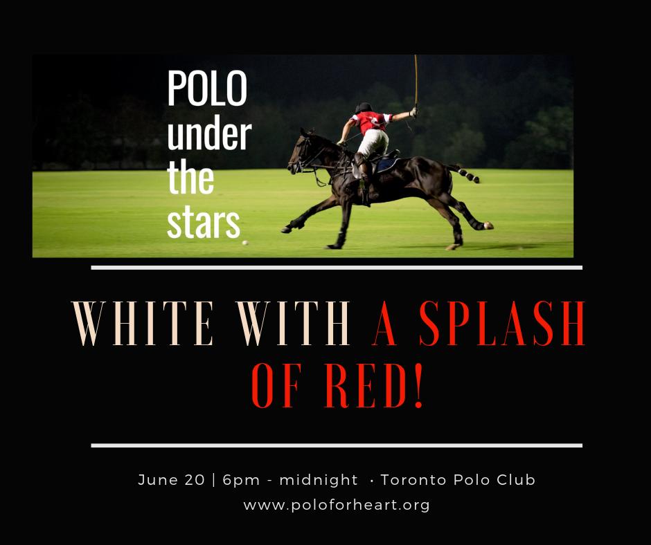 white polo hat with red horse